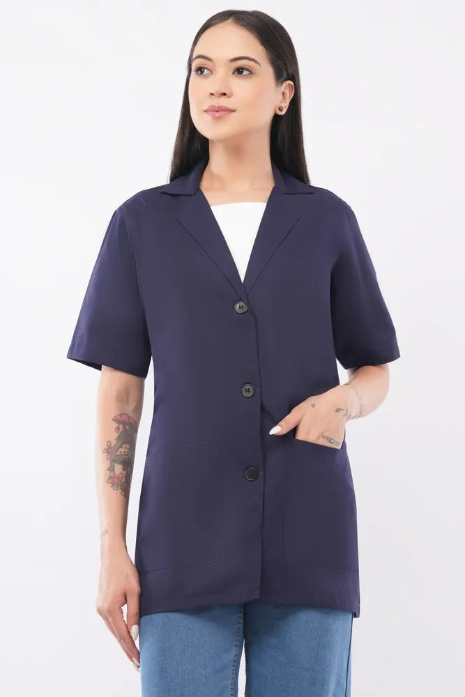 Womens Half Sleeve Apron Spectrum